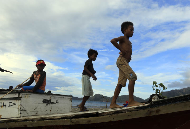 Labarik iha Timor-Leste. Foto, internet.